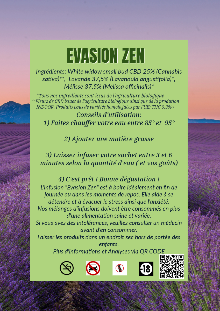Infusion CBD 25% Indoor - EVASION ZEN