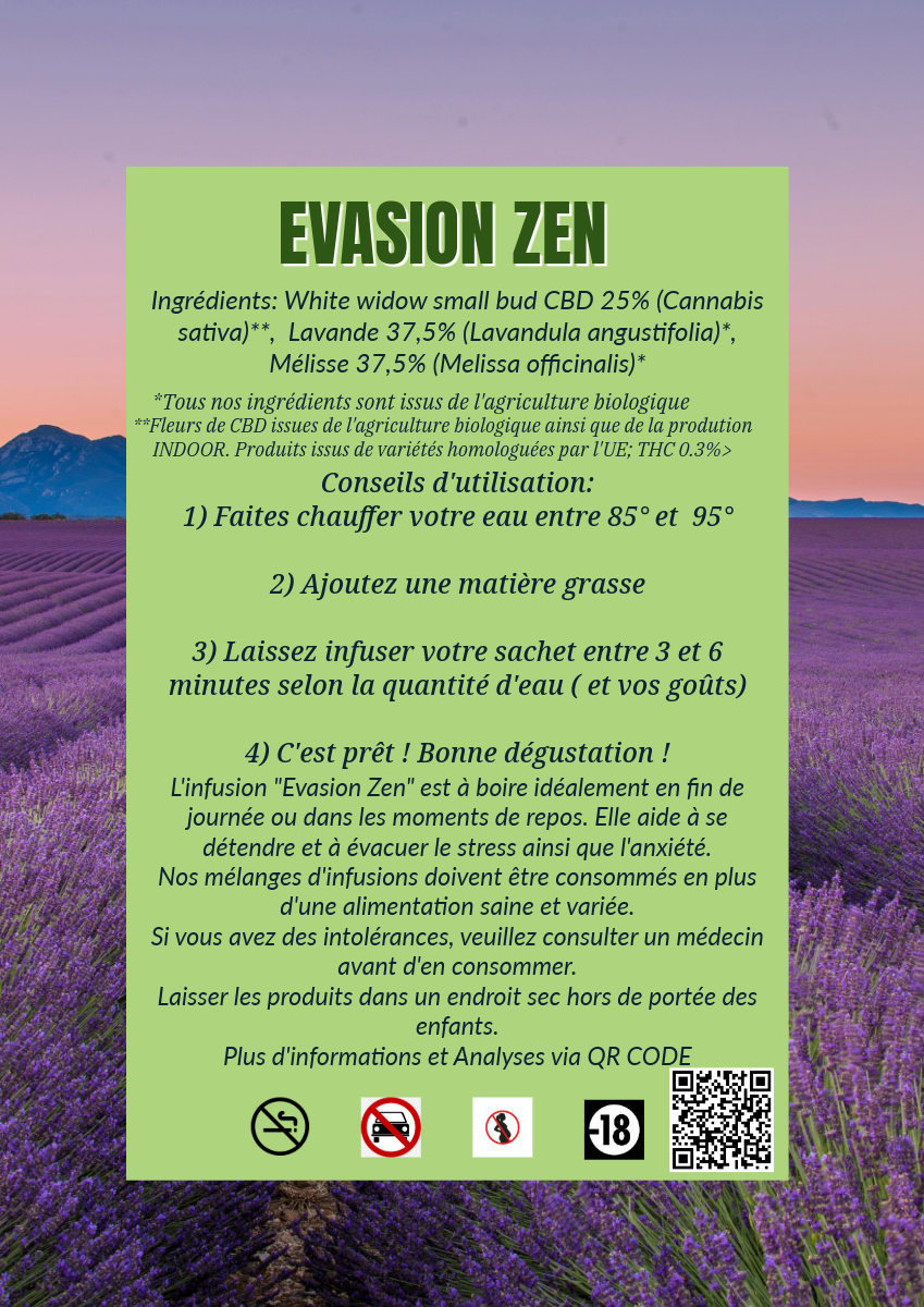 Infusion CBD 25% Indoor  - EVASION ZEN